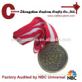 custom logo cheap sports medals with ribbon,medals made in china for sale